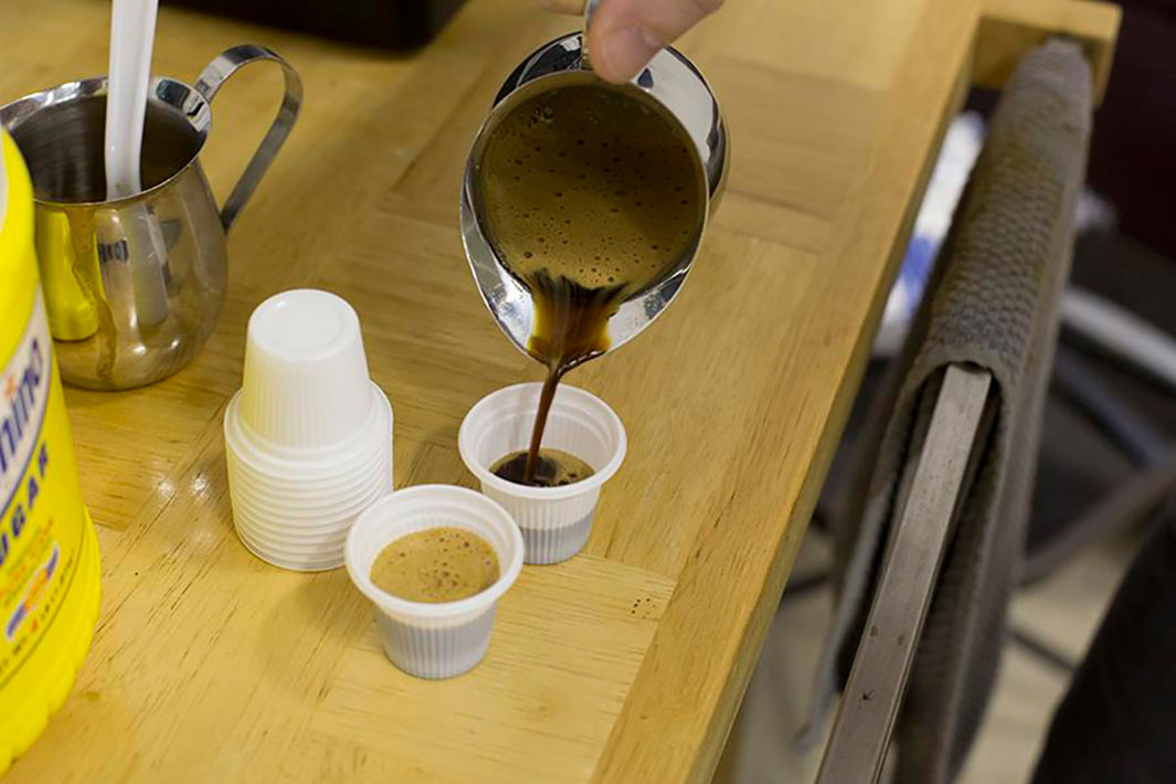 cuban coffee the pour