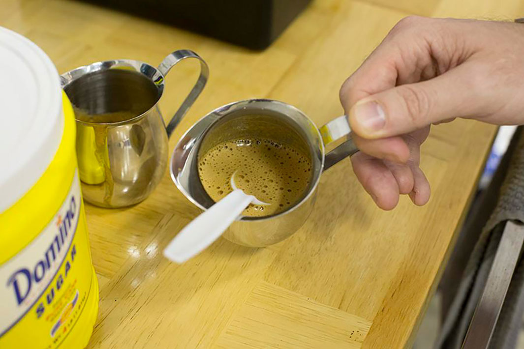 cuban coffee final mixture